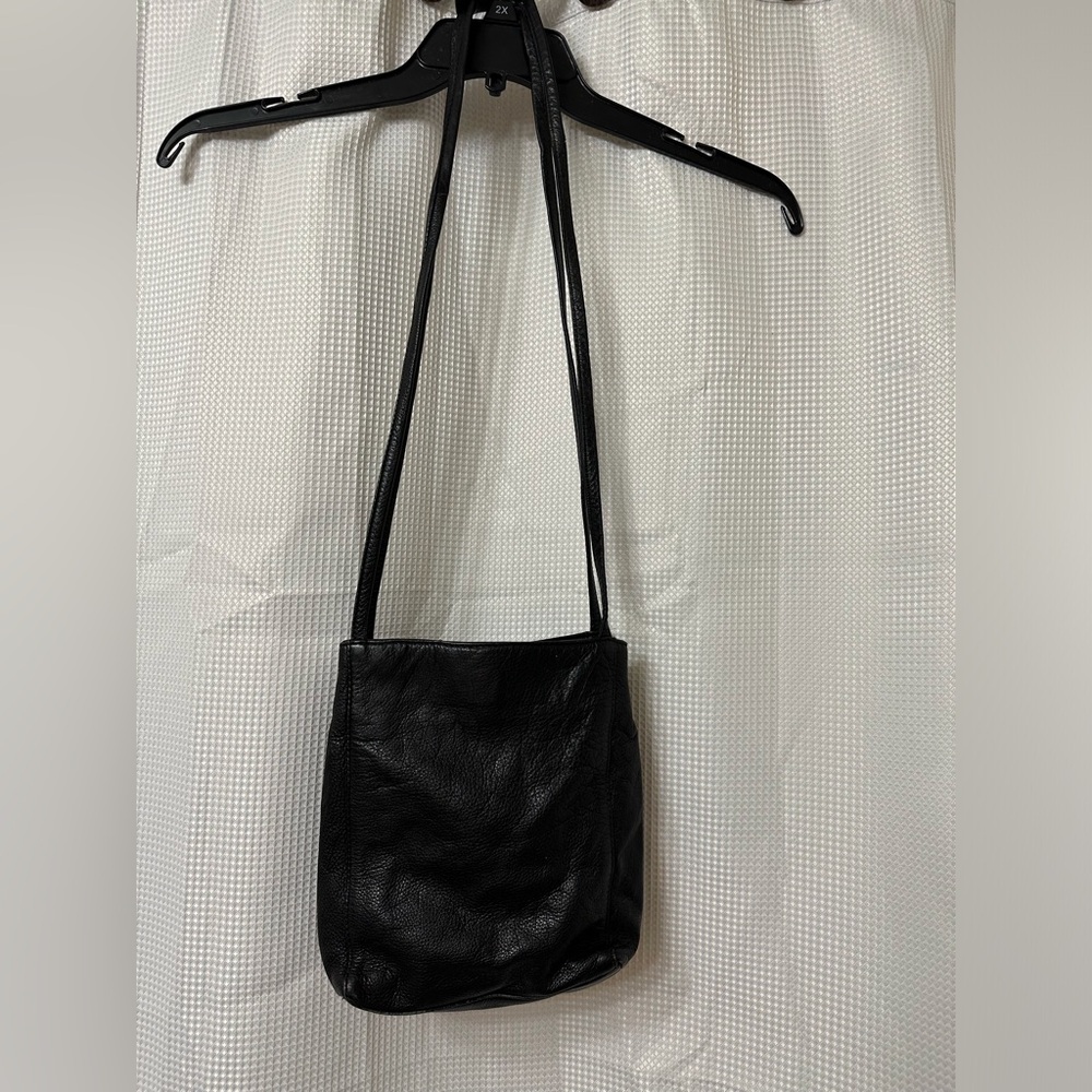 Black Leather Crossbody Bag